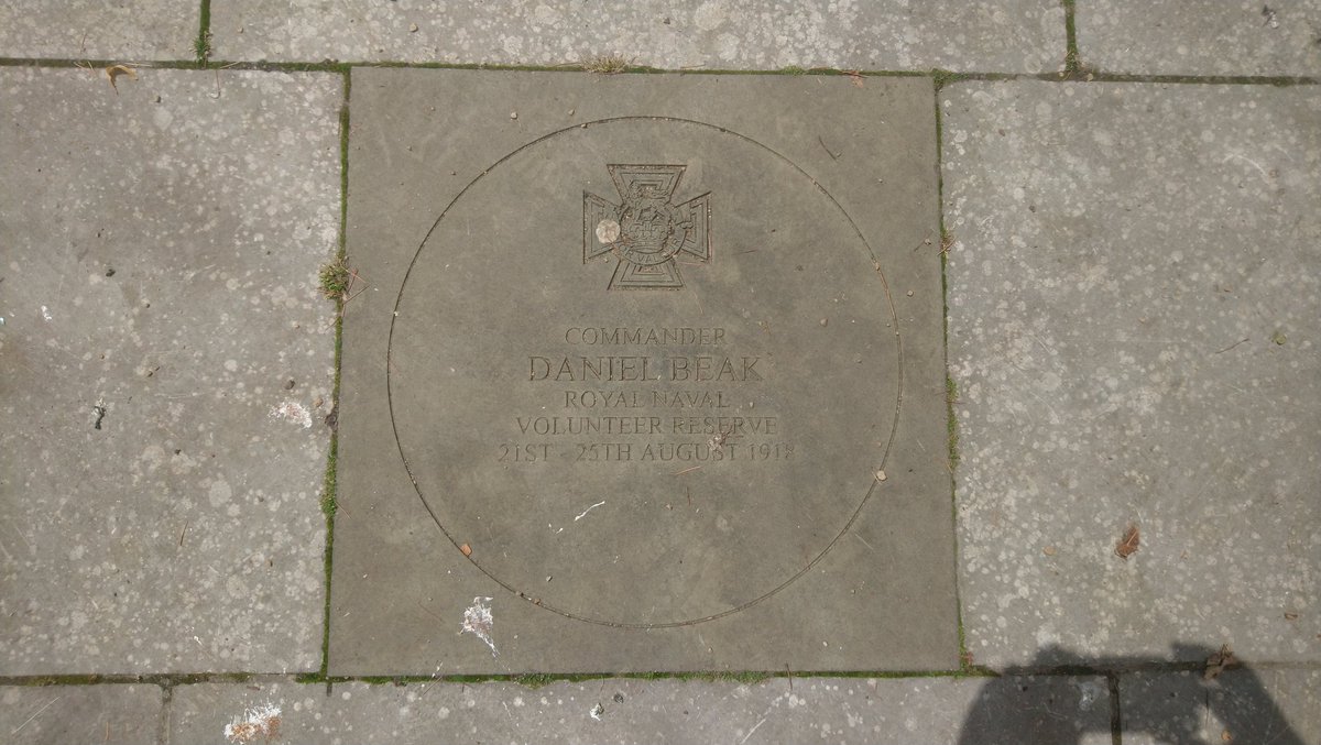 UnseenSoton's tweet photo. How many have walked past without noticing this slab in front of #Southampton Cenetaph? Daniel Beak, a locally born VC who survived to receive his medal from King George V, and lived into old age. https://t.co/erLJpw5kVI