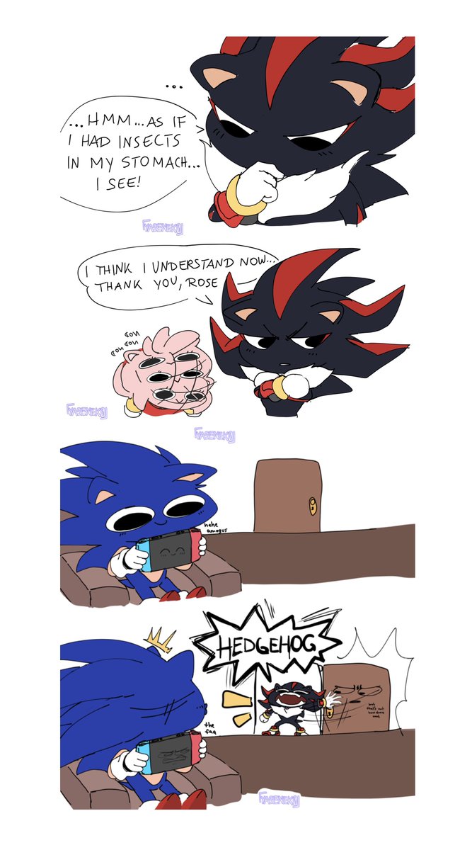 yasenek_0's tweet photo. comic number 2 - shadow tries to be nice https://t.co/gUIEIlmJ4t
