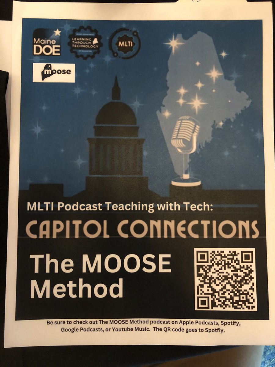 Jon Graham (@mistergraham4) on Twitter photo Look what was on the table at the MOOSE Celebration!
#TeachingWithTech
<a href="/MrJoshuaSchmidt/">Joshua Schmidt</a> <a href="/mainedoeltt/">Learning Through Technology at Maine DOE</a> Look what was on the table at the MOOSE Celebration!
#TeachingWithTech
<a href="/MrJoshuaSchmidt/">Joshua Schmidt</a> <a href="/mainedoeltt/">Learning Through Technology at Maine DOE</a>