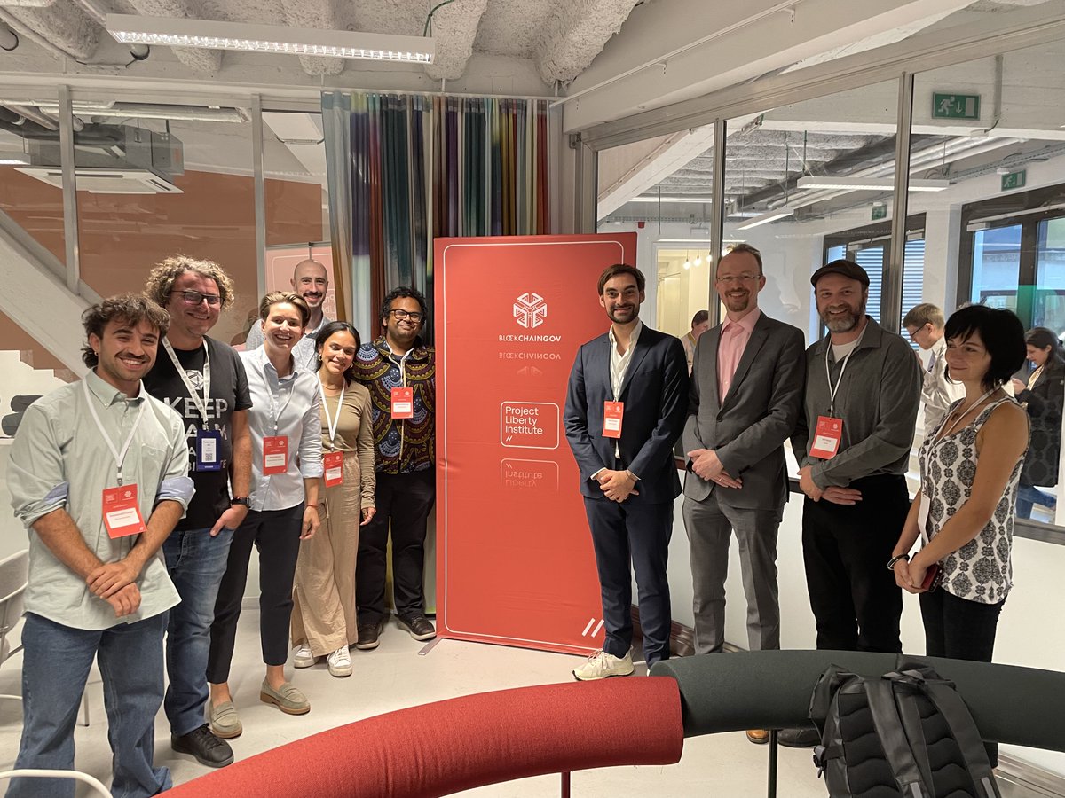This week at the #EthCC in Brussels, we held a highly collaborative workshop to explore governance solutions for <a href="/Kleros_io/">Kleros</a>, <a href="/MakerDAO/">Maker is now Sky</a>, and <a href="/DSNP_org/">Decentralized Social Networking Protocol</a> with our colleagues from <a href="/BlockchainGov/">BlockchainGov</a> and <a href="/EU_Commission/">European Commission</a>.