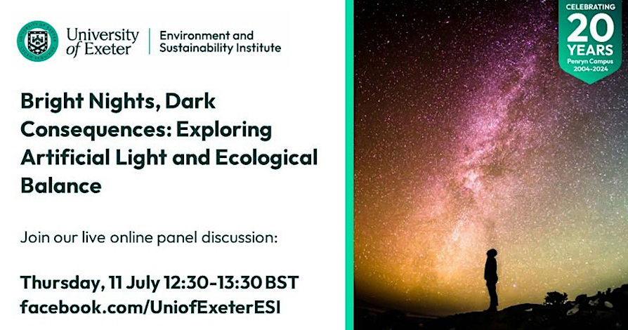 Uni of Exeter's ESI (@uniofexeteresi) on Twitter photo If you missed our live event exploring the profound effects of #ArtificialLight on our planet's ecosystems, how it is reshaping natural environments and its implications, you can view the recording here:
fb.watch/tfClS7kNiu/
<a href="/KevinJGaston/">Kevin J. Gaston</a> <a href="/ruskinhartley/">Ruskin Hartley</a> <a href="/jon_bennie/">Jon Bennie</a> <a href="/esbriolat/">Emmanuelle Briolat</a> If you missed our live event exploring the profound effects of #ArtificialLight on our planet's ecosystems, how it is reshaping natural environments and its implications, you can view the recording here:
fb.watch/tfClS7kNiu/
<a href="/KevinJGaston/">Kevin J. Gaston</a> <a href="/ruskinhartley/">Ruskin Hartley</a> <a href="/jon_bennie/">Jon Bennie</a> <a href="/esbriolat/">Emmanuelle Briolat</a>