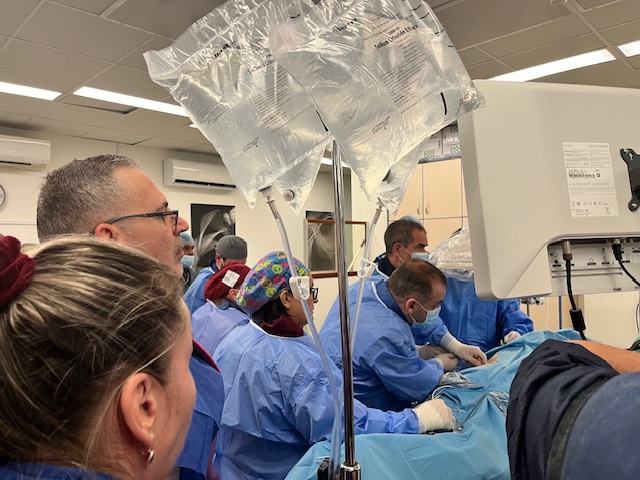 CookMedSurg's tweet photo. Our 7th Vista Course in Patras, Greece 🇬🇷  Attendees expanded PCNL and flexible URS skills, learned about fluoroscopy-guided punctures, and assisted Profs Liatsikos and Kallidonis during 5 prone PCNLs (2 in prone combined fURS version) Cook is proud to support medical education! https://t.co/LnJDR5c2Nj
