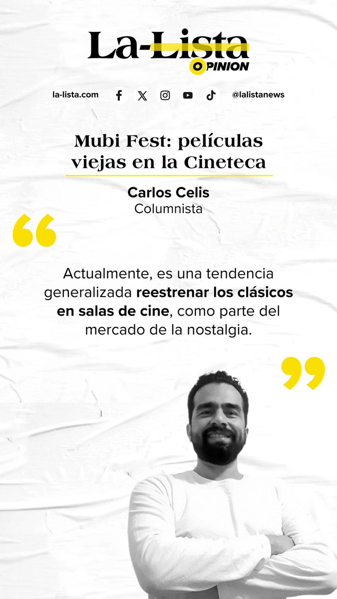 LaListaDeportes's tweet photo. #Opinión | Mubi Fest: películas viejas en la Cineteca.

✍️: @carloscelis_ / #LaListaNews

📌 https://t.co/2jZesgz8xt https://t.co/9704Rx40tz