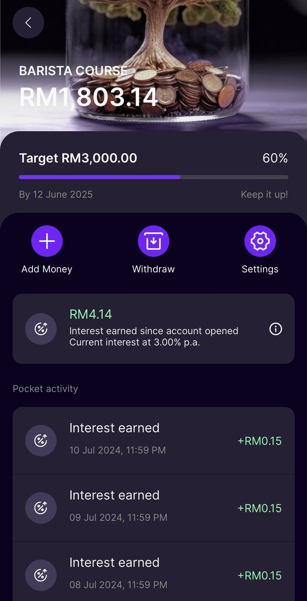 IniAlalalannn's tweet photo. Lepas sebulan pakai, aku rasa GX Bank lagi function Maybank punya MAE😅

Contohnya kalau kat Tabung Mae, apa yang kau simpan itu je la kau dapat at the end of the day. Tapi kalau dekat tabung GX Bank, kau akan dapat up to 3% interest p.a ya. Hari2 masuk sikit2 lama2 jadi bukit💕 https://t.co/XDplGpa85e