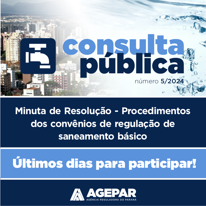 AgeparParana's tweet photo. Até o dia 14, interessados ainda podem participar de consulta pública da Agepar sobre regulamentação para formalização de convênios de regulação entre a entidade e os municípios paranaenses. Participe! https://t.co/QjQ9TRuP7e. https://t.co/hzJxQSmX0T