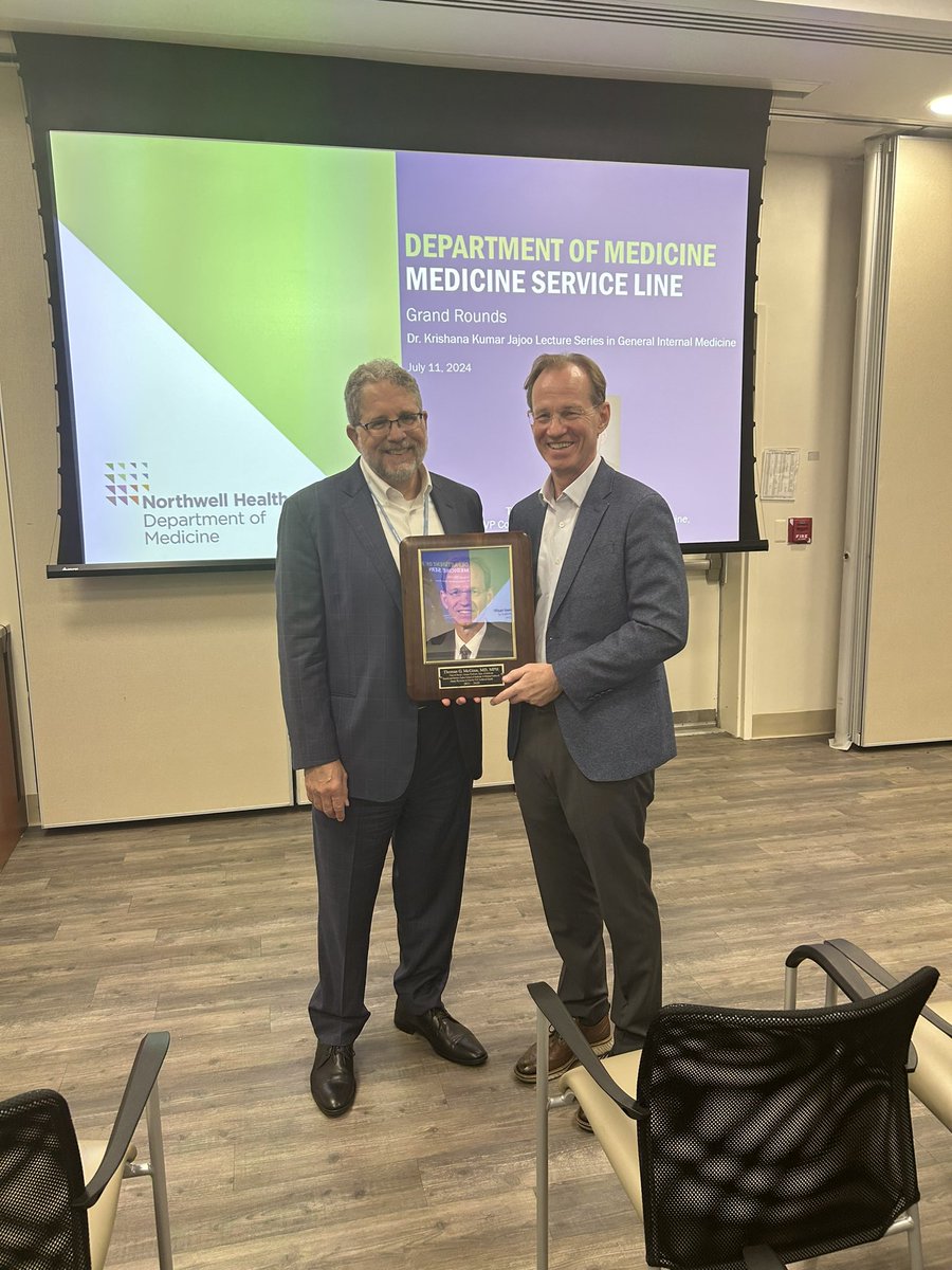 KarenFriedman9's tweet image. Was so great to have @TomMcGinn4 our former chair @HofNorthwellDOM back for Grand Rounds! Always inspiring 👨🏻‍⚕️🩺🥼📚@LMKurian @JulieSchwartzm6 @Northwell_IM @NorthwellChiefs @LSinvani @sagar_ankita @commonspirit @ckastmd @LaurenBlock17 @JaredHonigman @RifkaSchulmanMD