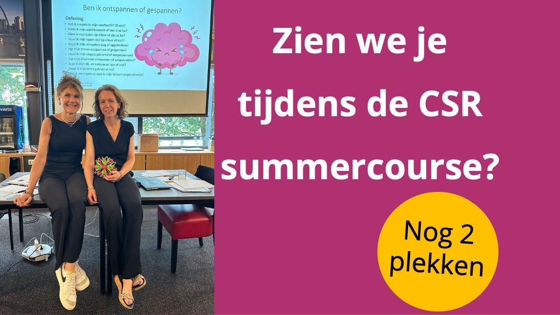 CSRcentrum's tweet photo. In de laatste week van augustus geven we de 4-daagse opleiding als summercourse!

Dit is je kans om jezelf samen met andere professionals een week lang onder te dompelen in de psycho-fysiologische wereld van stressklachten en burn-out. 
1/3 https://t.co/fNu7KM6oA2