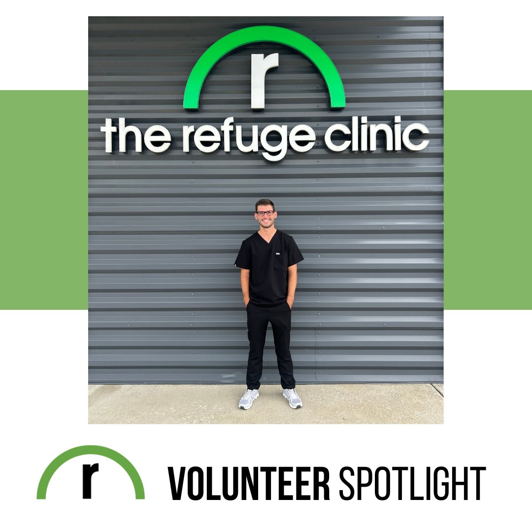 RefugeClinic's tweet photo. Landry has been volunteering at Refuge since May 2023 and has completed OVER 500 volunteer hours at Refuge and as a mentor. He is a joyful server and incredibly personable! Landry will be starting dental school at UK Dental School at the end of the month. https://t.co/unCGYqJNkV