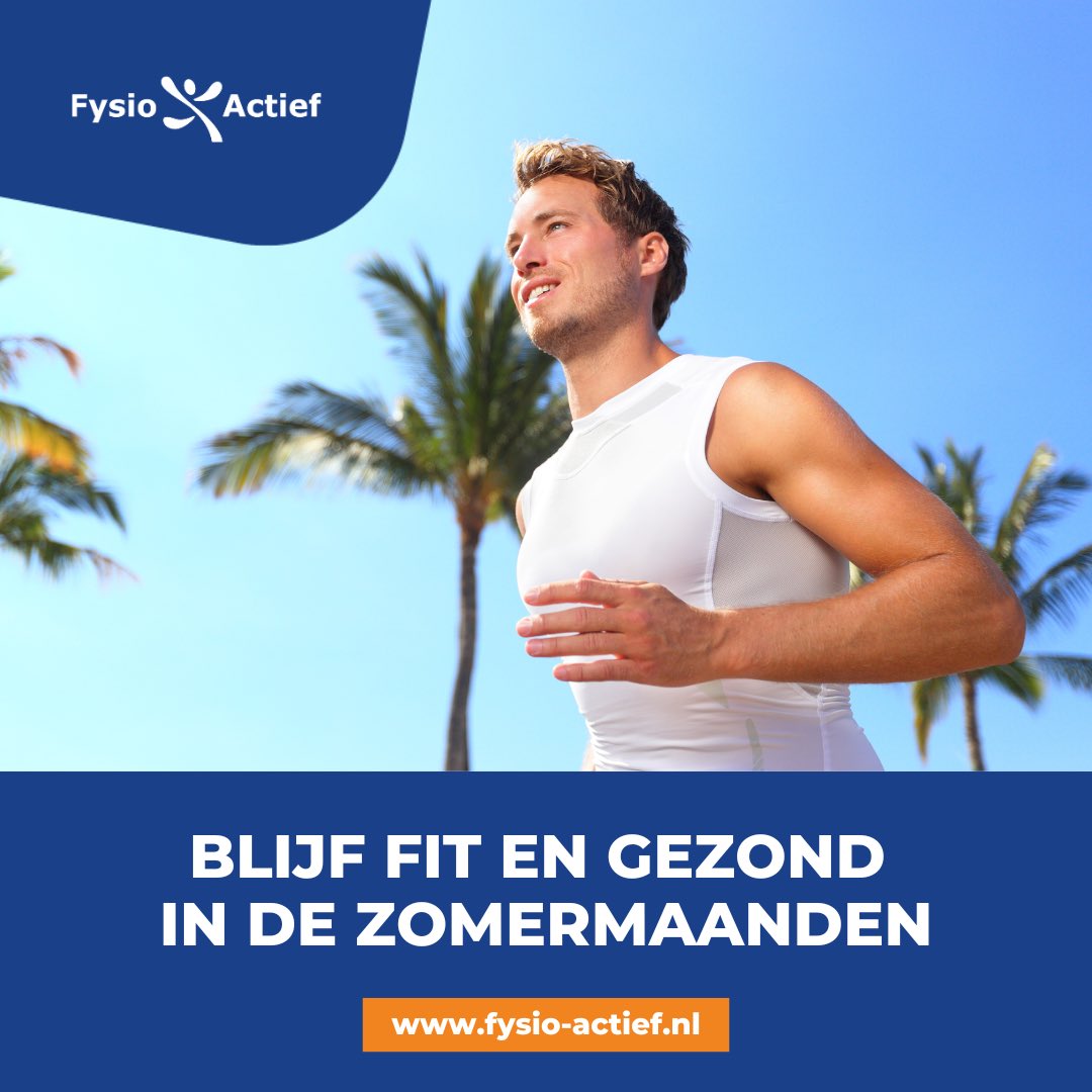 𝐓𝐢𝐩𝐬 𝐯𝐚𝐧 𝐅𝐲𝐬𝐢𝐨-𝐀𝐜𝐭𝐢𝐞𝐟 𝐨𝐦 𝐟𝐢𝐭 𝐭𝐞 𝐛𝐥𝐢𝐣𝐯𝐞𝐧⁣⁣
⁣⁣
In het bijgevoegde blog enkele tips om tijdens de zomerstop fit en gezond te blijven, zodat je straks weer goed aan het nieuwe sportseizoen kunt beginnen. fysio-actief.nl/sport/fit-blij…⁣⁣
⁣
Fijne zomer!
