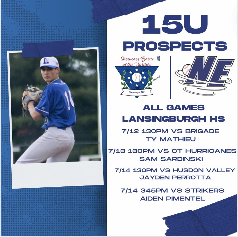 NENorEastersbsb's tweet photo. Pitching rotation for 15u Prospects and 15u Regional @firecrackerbsb Battle of the Borders 

@teamrunbirds https://t.co/V1Es700YSY
