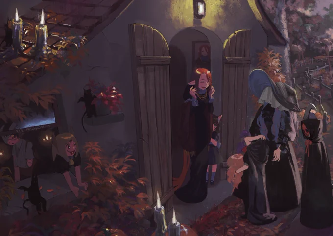 2019~2020のハロウィンとクリスマスの絵