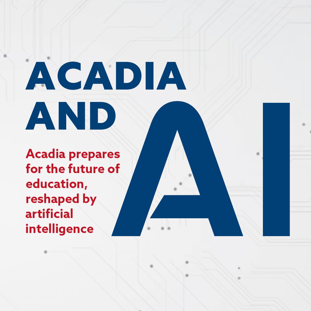 AI is a burgeoning phenomenon that promises to revolutionize many aspects of our lives, including education. Discover how several Acadia faculty and staff are embracing this innovation in the spring Bulletin! aualumni.info/SpringBulletin…