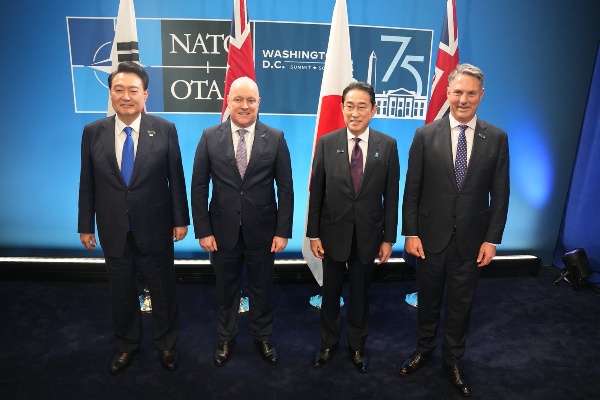 Great opportunity to engage with leaders from close partners 🇳🇿🇦🇺🇯🇵🇰🇷