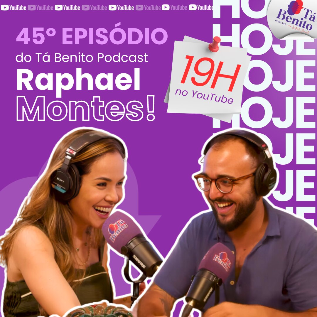tabenitopodcast's tweet photo. Meu povo, hoje te episódio NOVO!!! 🤩🤩🤩

O convidado da semana é o autor Raphael Montes que conquistou multidões de fãs com as obras "Bom dia, Verônica" , "Jantar secreto" , "Uma Família Feliz" e diversas outras! https://t.co/upsCsf9tz6