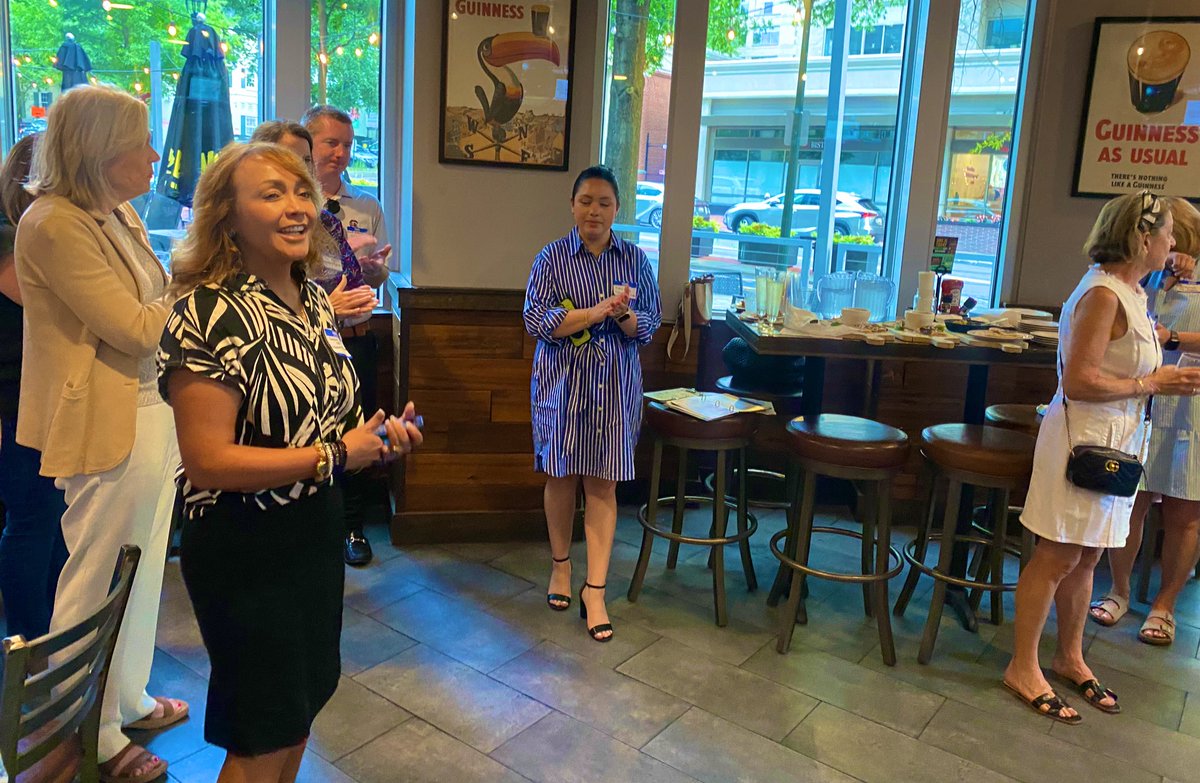 CBN_Moco's tweet photo. Great happy hour showcasing, CBN-MC corporate member Visionary Eye Doctors, who sponsored the appetizers for the happy hour. Enjoyed networking with small businesses and professionals. Big thanks for supporting Catholic education through the Donate Today platform! #Cbnmc https://t.co/5NKAgmbOR9