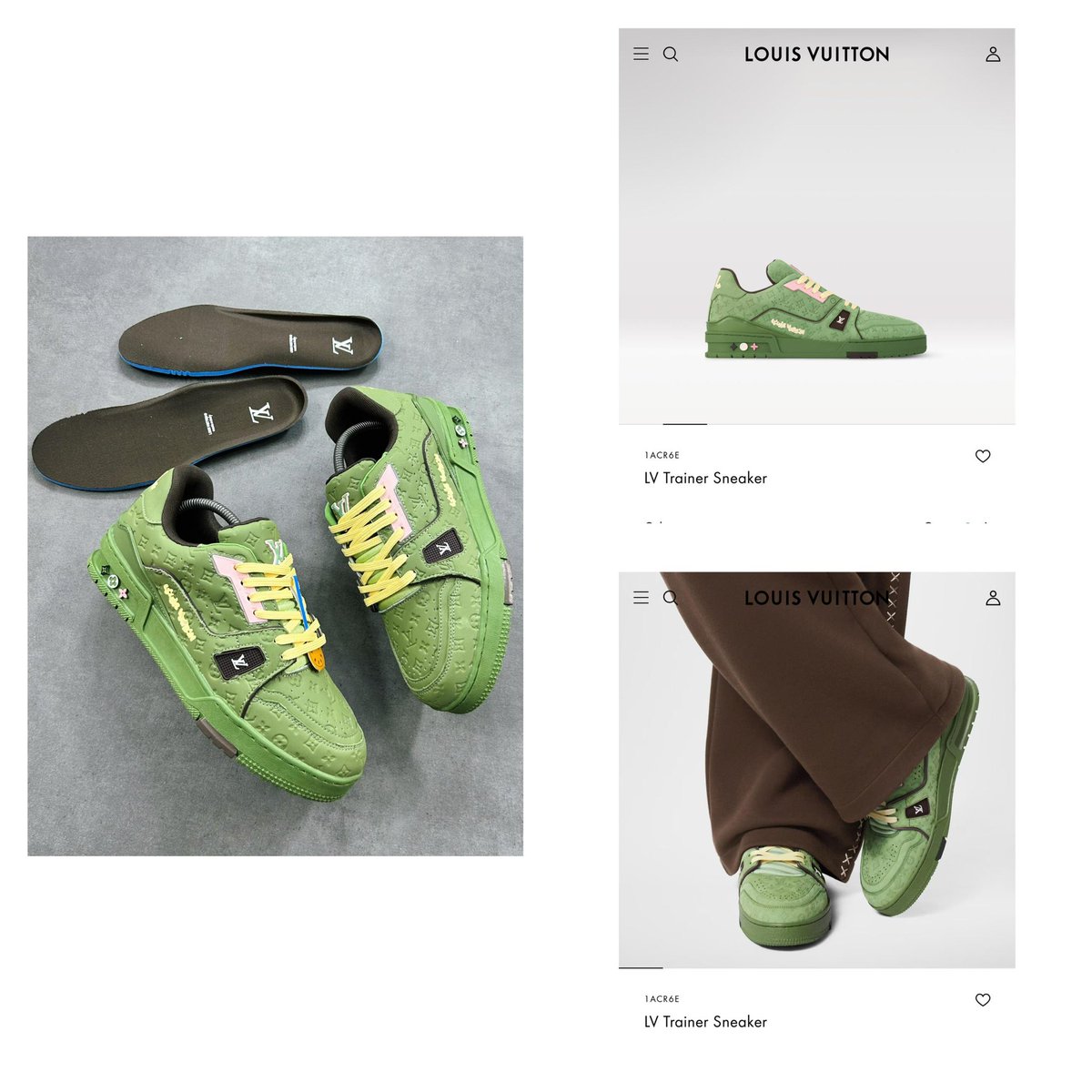 37billionn's tweet photo. ✅✅✅ 

🔊🔊NEW LOUIS VUITTON LV TRAINER SNEAKERS “BLUE AND GREEN SNKS”•

👟 👟👟(40) – (46)

PRICE:85k https://t.co/b3UPZ5iEeH