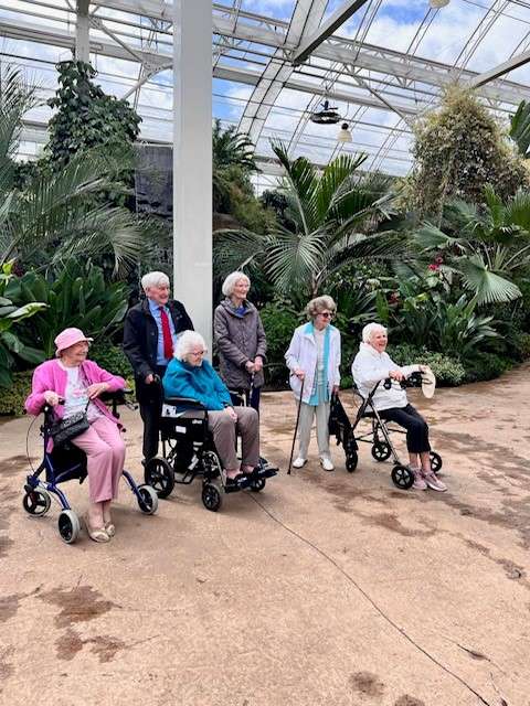 LimegroveCareAH's tweet photo. #communitybus trip to @RHSWisley #lovely #sunny #day #enjoyed by all. #carehomelife #easthorsley @AnchorLaterLife https://t.co/vFI3YeW9bl