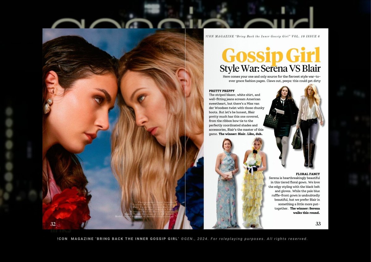 ㅤ
It won't be complete for 𝐆𝐨𝐬𝐬𝐢𝐩 𝐆𝐢𝐫𝐥 without a Style War between Queen B and Queen S.

PSST...All these jewelry and wardrobe to 'BRING BACK THE INNER GOSSIP GIRL' are supported by Le-Havré and FLAIRx. Check out the official site for more cool stuff.
️️ ️️ㅤ