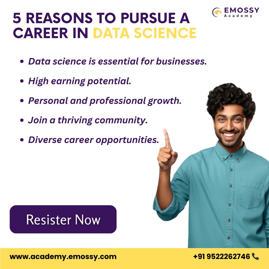 EmossyAcademy's tweet image. Enroll in our 2-day workshops on data science, happening on July 27th & 28th July 2024 from 10 AM to 12 PM.
Register now: academy.emossy.com/request-for-me…
#DataScienceWorkshop #PythonWorkshop #Workshop #PythonForBeginners #DataScience #PythonWithDataScience #Coding #Indore #EmossyAcademy