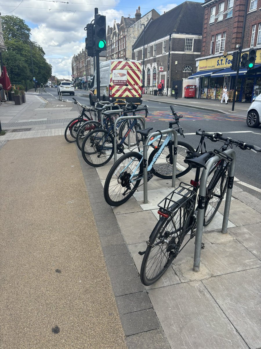 Great to see these cycle racks being well used. And no, these aren’t abandoned bikes.
