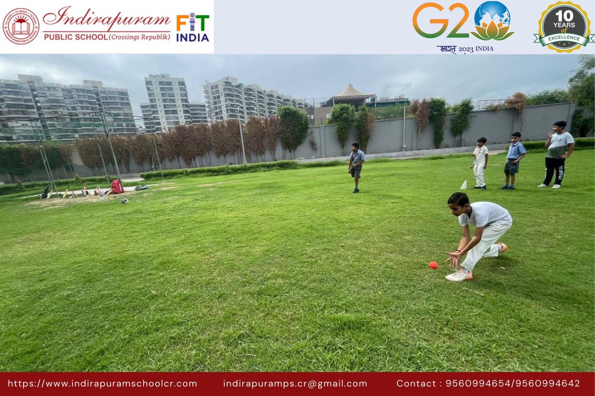 IPSCrossings's tweet photo. The sports hour initiative at Indirapuram Public School aims to encourage physical activity and sportsmanship among young students. Classes 1 and 2 have been actively participating in various sports activities like Cricket , Football, Karate etc  designed to enhance their skills. https://t.co/Wp0oK8UQSE