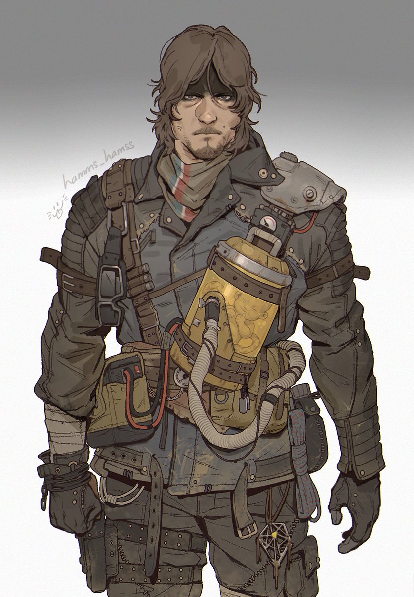 Hamms_Hamss's tweet photo. #DeathStranding  but the event took place in Australia... 
reimagined samhiggs in wasteland theme outfit🙏 https://t.co/PFNXaJW1jS