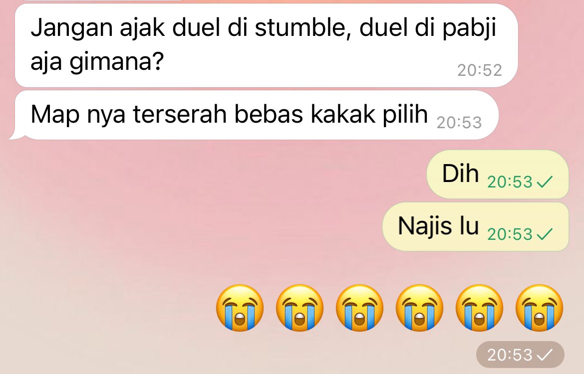 Gakpapa sumpah ini jadi siapa yang mau ngalah?😇😇😇 <a href="/kissaxble/">Reynaldi</a>