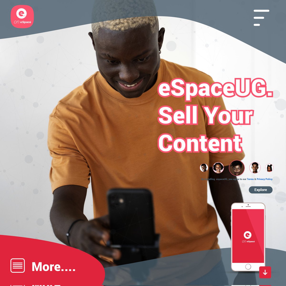 on_espaceug's tweet photo. #eSpaceUG (ENTERTAINMENT SPACE UGANDA) is a mobile App developed by #Blacktymezrecords. Designed to help Ugandan and African youth monetize their content. This includes Music, Comedy and athletics, providing a platform for creators to reach a wider audience and generate income. https://t.co/Gi2R3Vwgua