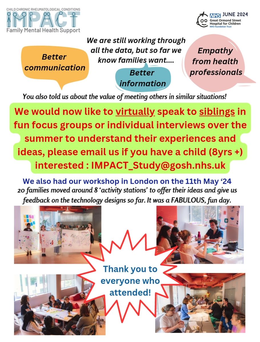 The IMPACT Study (@theimpact_study) on Twitter photo See our IMPACT 1st newsletter👇. A big thank you to all our supporters so far. We are currently recruiting siblings to hear their stories and share their experiences. Please email IMPACT_Study@gosh.nhs.uk to find out more. <a href="/NIHRresearch/">National Institute for Health and Care Research</a> <a href="/PollyLivermore/">Dr Polly Livermore</a> <a href="/Gosh_Nursing/">GOSH Nursing</a> <a href="/GOSHCharity/">Great Ormond Street Hospital Charity</a> See our IMPACT 1st newsletter👇. A big thank you to all our supporters so far. We are currently recruiting siblings to hear their stories and share their experiences. Please email IMPACT_Study@gosh.nhs.uk to find out more. <a href="/NIHRresearch/">National Institute for Health and Care Research</a> <a href="/PollyLivermore/">Dr Polly Livermore</a> <a href="/Gosh_Nursing/">GOSH Nursing</a> <a href="/GOSHCharity/">Great Ormond Street Hospital Charity</a>