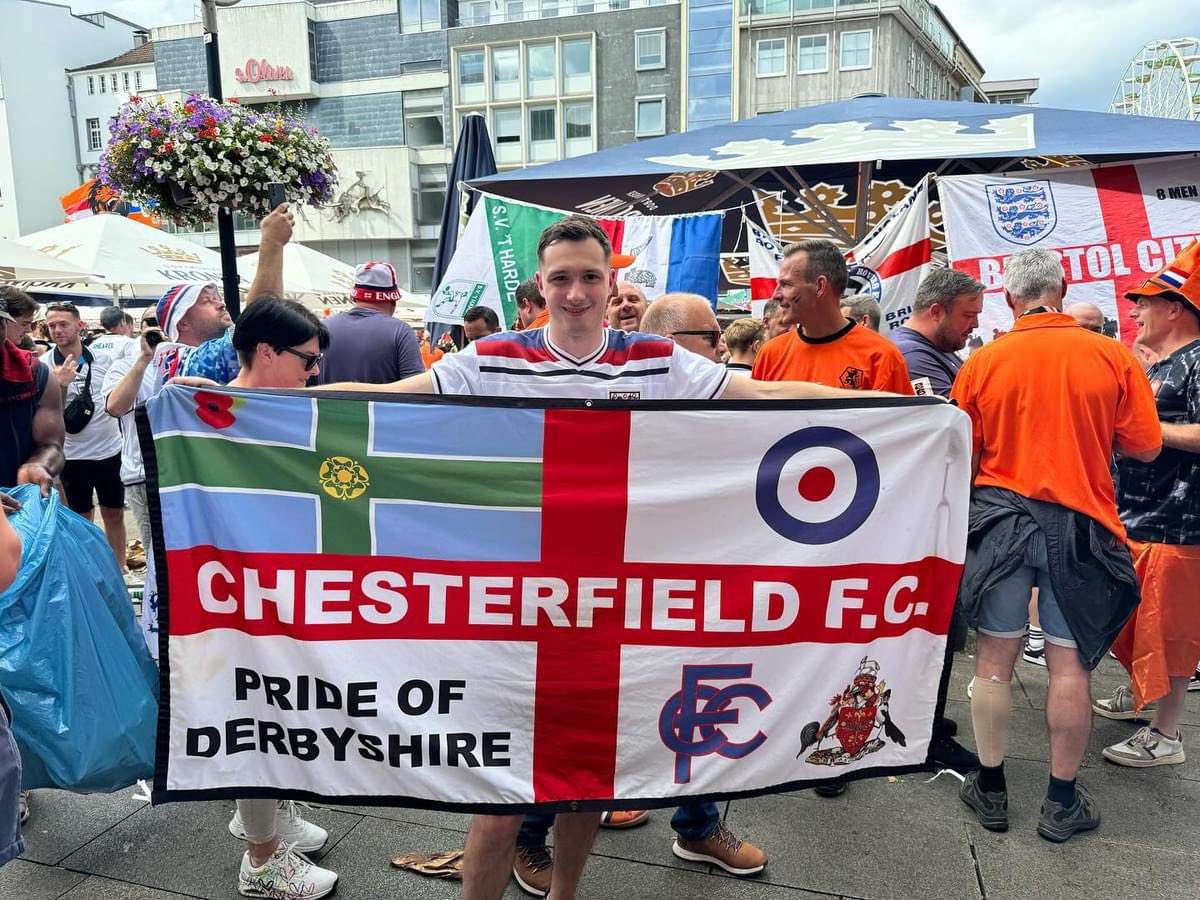 Spireite fan Danny Holland at last nights match #EURO2024