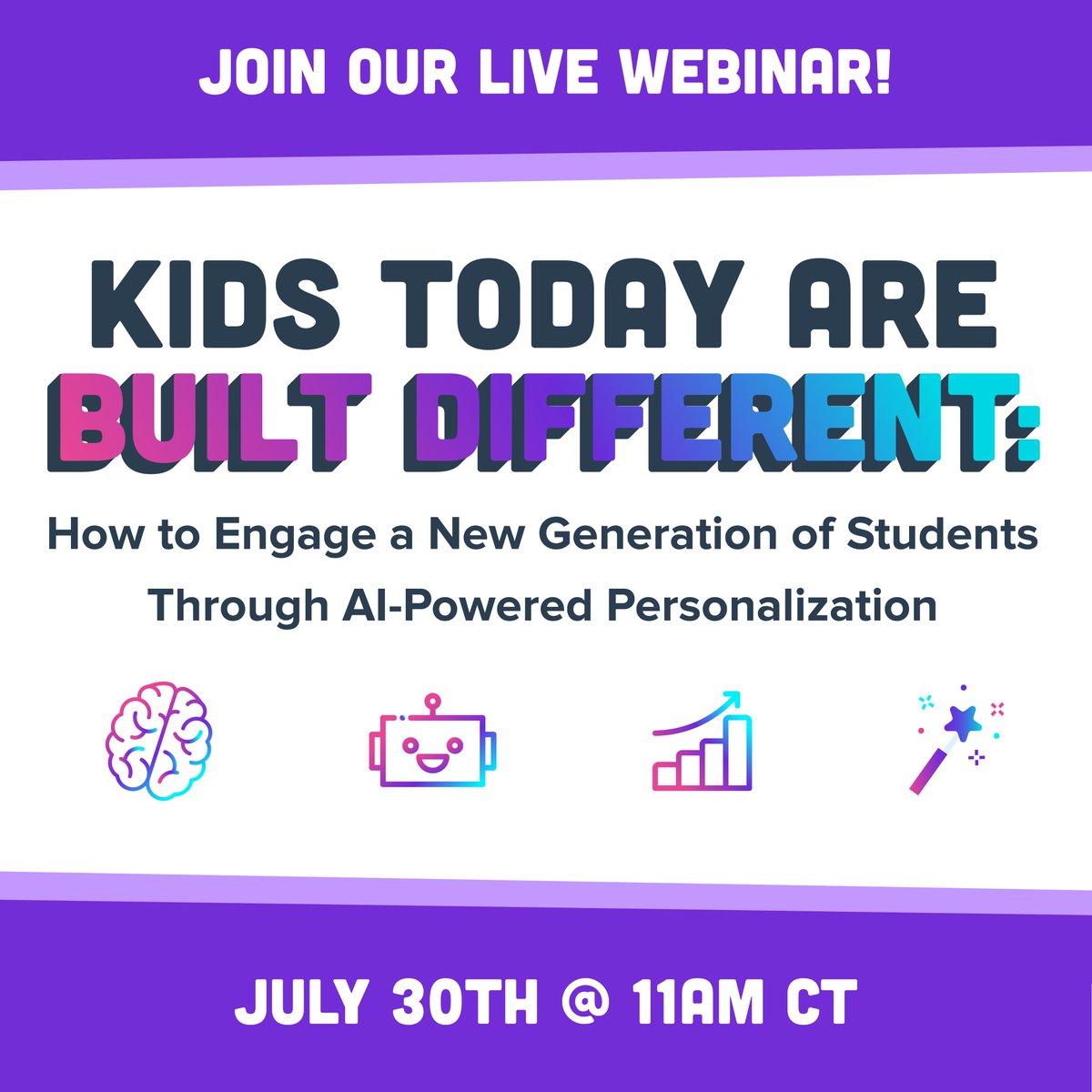 Rizz, sigma, skibidi, aura…today’s students are built differently and so are their learning needs. Reaching this generation is easier with a personalized approach, and eSpark is here to help.

Register to join us on July 30th at 11am CT: us06web.zoom.us/meeting/regist…