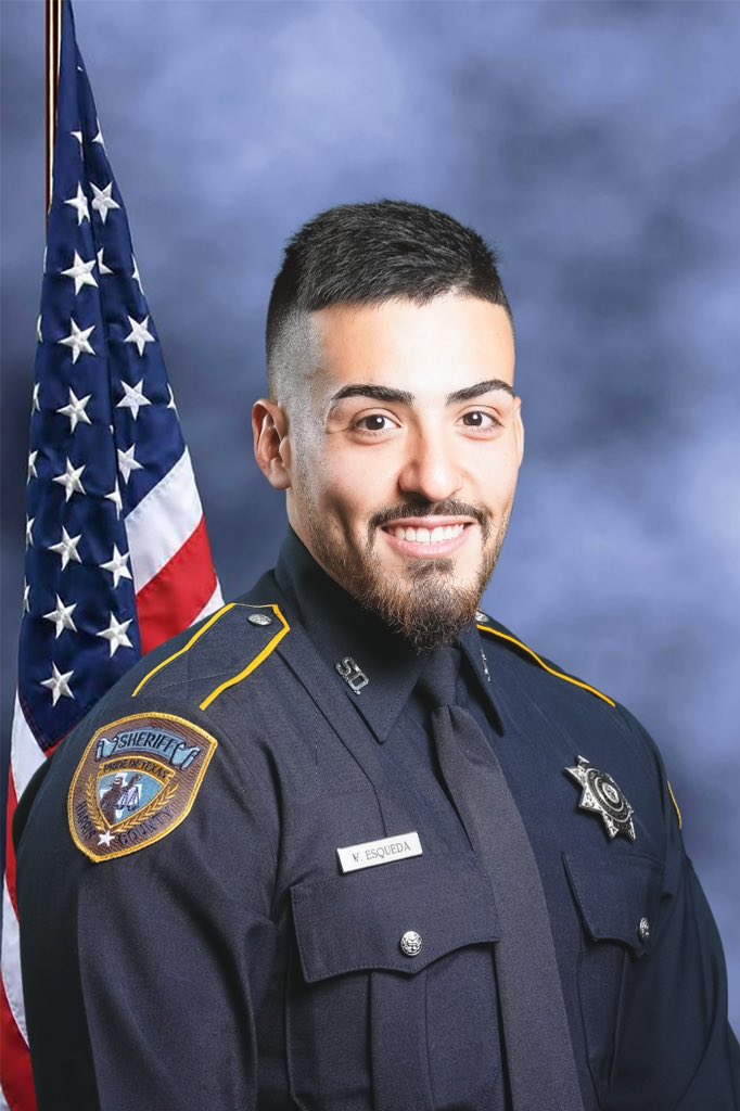 We mourn the loss of <a href="/HCSOTexas/">HCSOTexas</a> Deputy Fernando Esqueda, who tragically passed away after being shot while protecting our community.

Deputy Esqueda was a five-year Harris County Sheriff’s Office veteran and served our community in the HCSO 

1/3