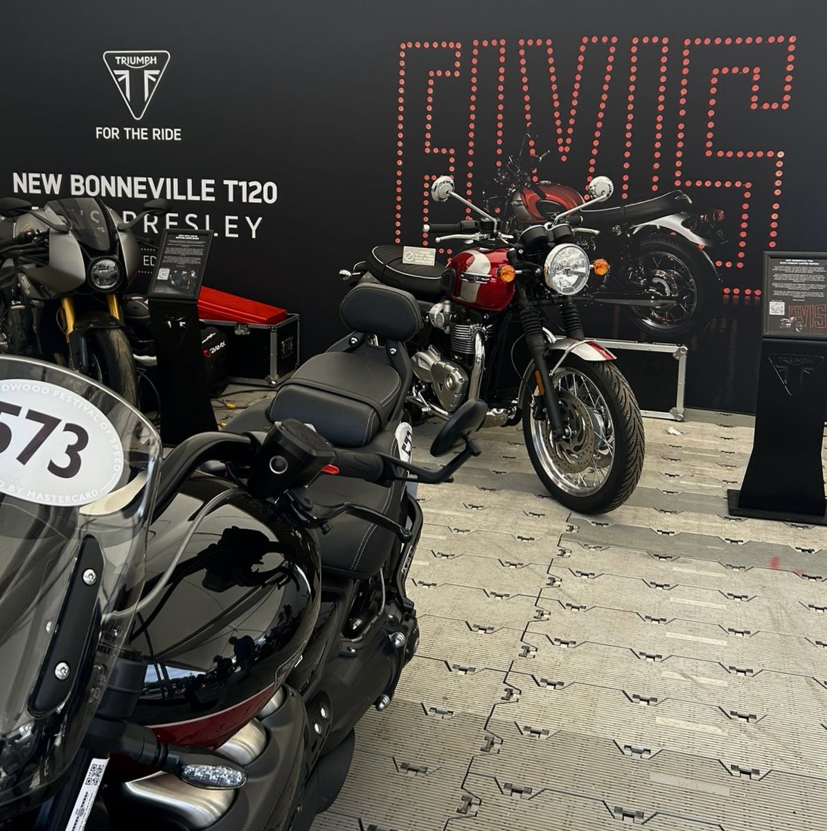 UKTriumph's tweet photo. The 2024 Goodwood Festival of Speed is officially here! 

Join us at the Triumph Motorcycles stand and discover our latest models, meet the team, and experience the thrill of Triumph up close.

#TriumphMotorcycles #Goodwood #FOS #RideWithTriumph #MotorcycleLovers #ForTheRide https://t.co/sy2hEVQcZQ