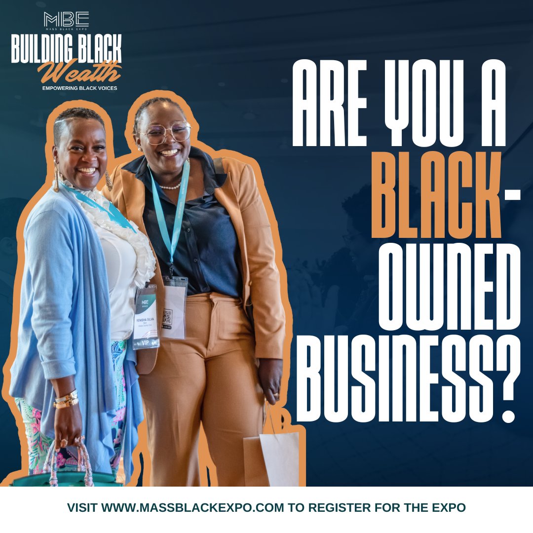 BECMA is excited to host our 6th Annual Mass Black Expo (MBE) on October 25-26, 2024.

We invite all Black-owned businesses to register to showcase their goods and services in our Black-Owned Pavilion. Visit massblackexpo.com to learn more and register to be an exhibitor!