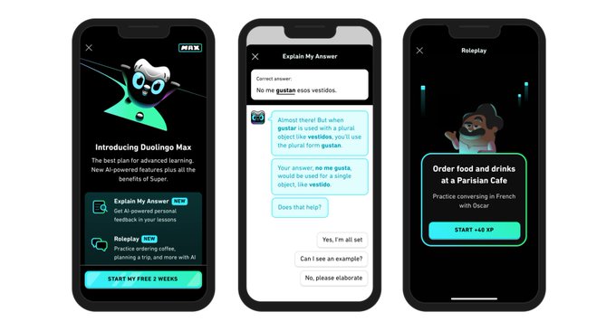 EntrepreneursAI's tweet image. Explore the future of language learning with Duolingo&apos;s GPT-4 integration! #AILanguageLearning #EdTech

aientrepreneurs.standout.digital/p/see-world-ai…