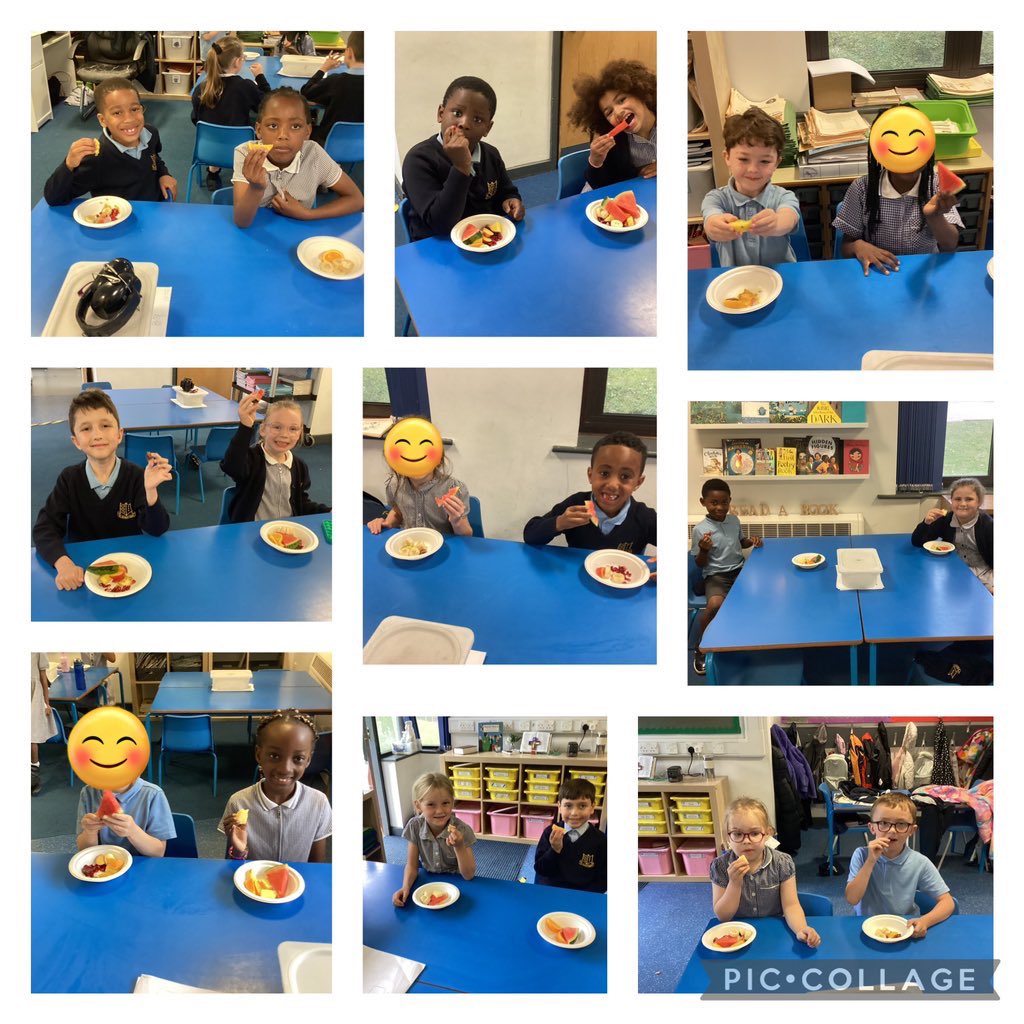 Today in DT, Year 2 made an African fruit salad. They thoroughly enjoyed tasting the delicious fruits they chose 🍉🍍<a href="/StSebastiansPri/">StSebastiansPrimary</a> #SebsDT