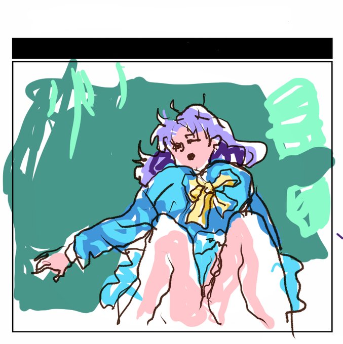 左手で描いたフィーリン 