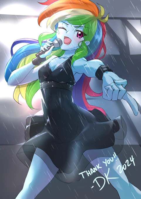 Rainbow Dash commission for ! Thank you again for the request!  