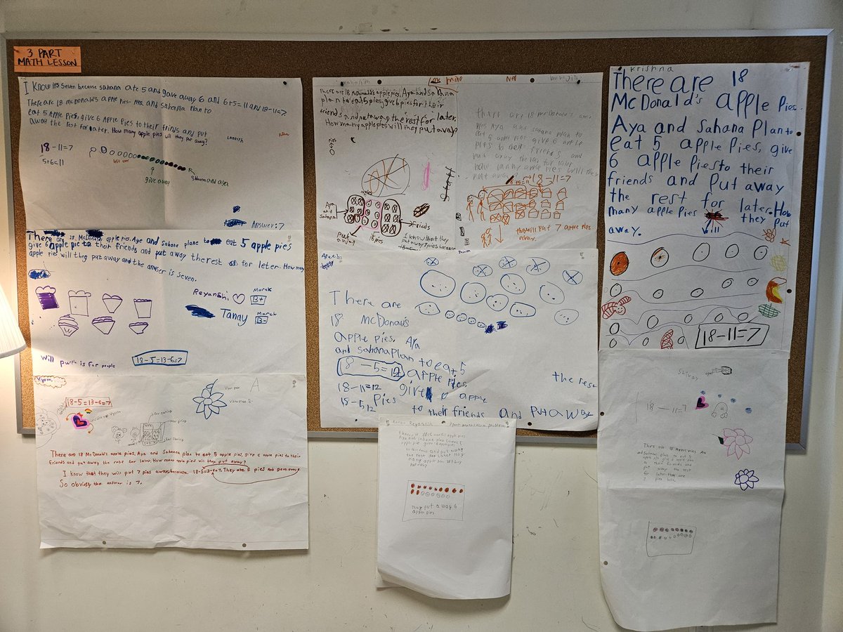 MsMui1's tweet image. Working together on math word problems. #summerschool #3partmath #wordproblems @TDSBForestManor