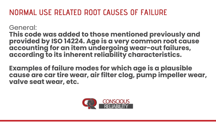 RCMR - Normal use Root causes of failure | #RCM #Courses #Maintenance #Reliability