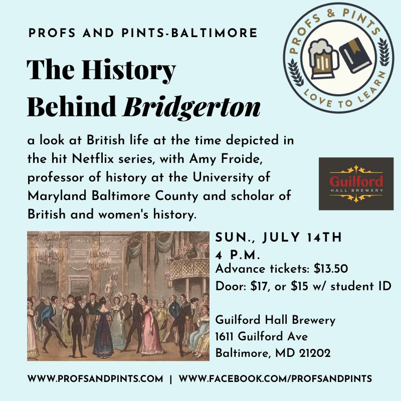 Sunday at Baltimore's Guilford Hall Brewery. Details and tickets available at profsandpints.ticketleap.com/charlotte/ <a href="/BaltimoreBanner/">The Baltimore Banner</a> <a href="/baltsunlife/">Baltimore Sun Arts</a> <a href="/BaltSunTV/">BaltSunTV</a> <a href="/baltfishbowl/">Baltimore Fishbowl</a> <a href="/baltbeat/">Baltimore Beat</a> <a href="/wbaltv11/">WBAL-TV 11 Baltimore</a> <a href="/FOXBaltimore/">FOX Baltimore</a> <a href="/BaltimoreMD/">Visit Baltimore</a> <a href="/Z1043/">Z104.3 Baltimore</a> <a href="/power1047/">Power1047.com | Baltimore</a> <a href="/UMBCHistory/">UMBC History Department</a> <a href="/UMBCalumni/">UMBC Alumni Assoc.</a>