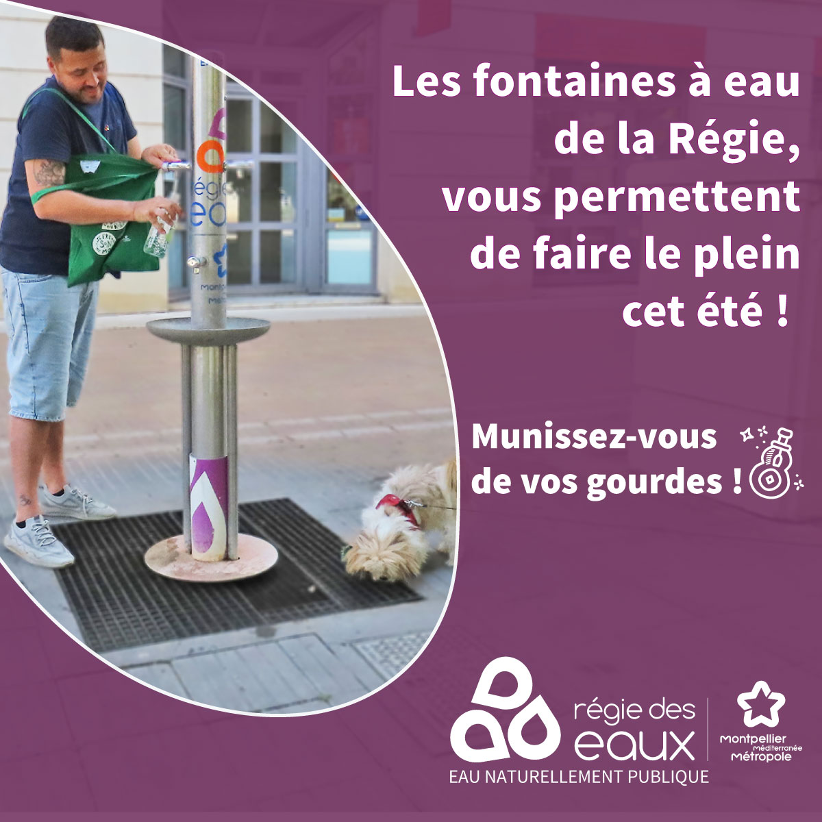 RegiedeseauxM3M's tweet photo. En ce début de période estivale et pour faire face aux chaleurs de l’été qui s’annoncent, la @RegiedeseauxM3M  met à disposition auprès de la population des fontaines à boire sur plusieurs sites. Vous les reconnaitrez facilement, elles arborent les couleurs de la Régie. https://t.co/akUqMdMMKT