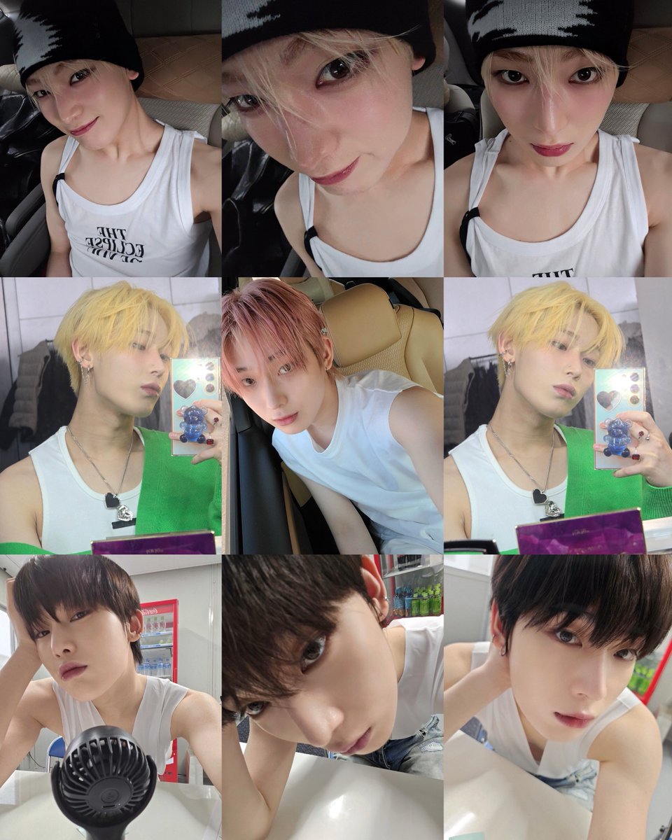sunoo’s selcas in sleeveless