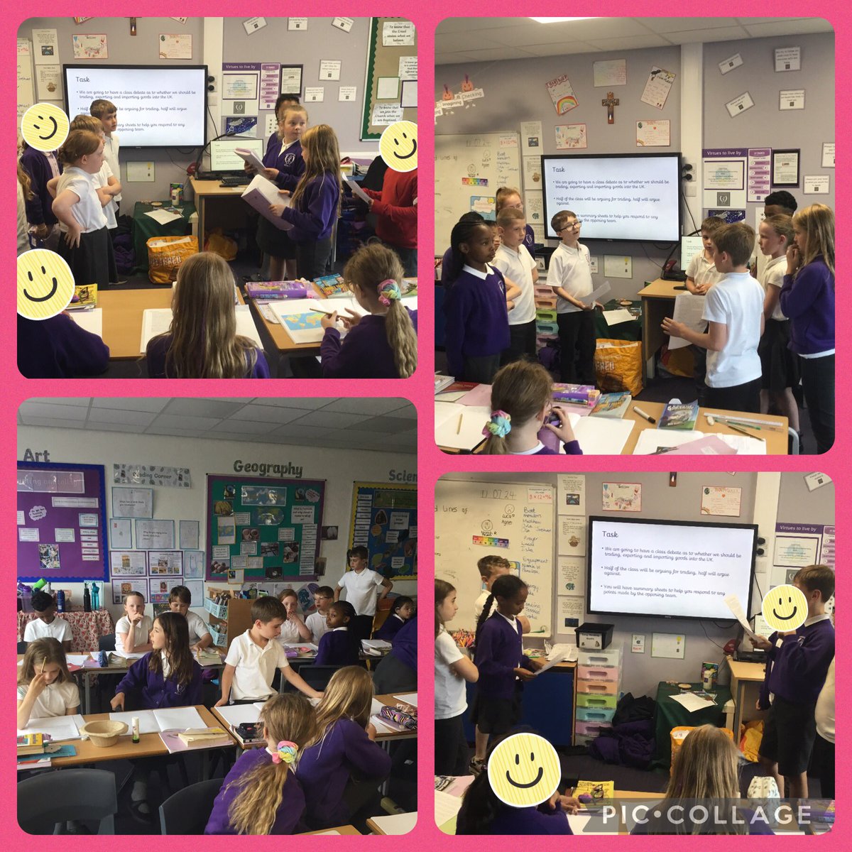 SFCPSY4's tweet photo. Yr4 in Geography, debating fair trade. https://t.co/tr8fTJ2w25