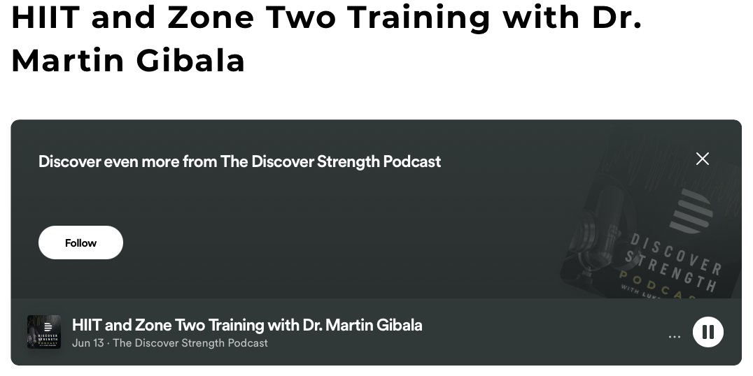 Thanks Luke Carlson for the opportunity to address #Zone2 and #HIIT for the Discover Strength Podcast

discoverstrength.com/learning-cente…