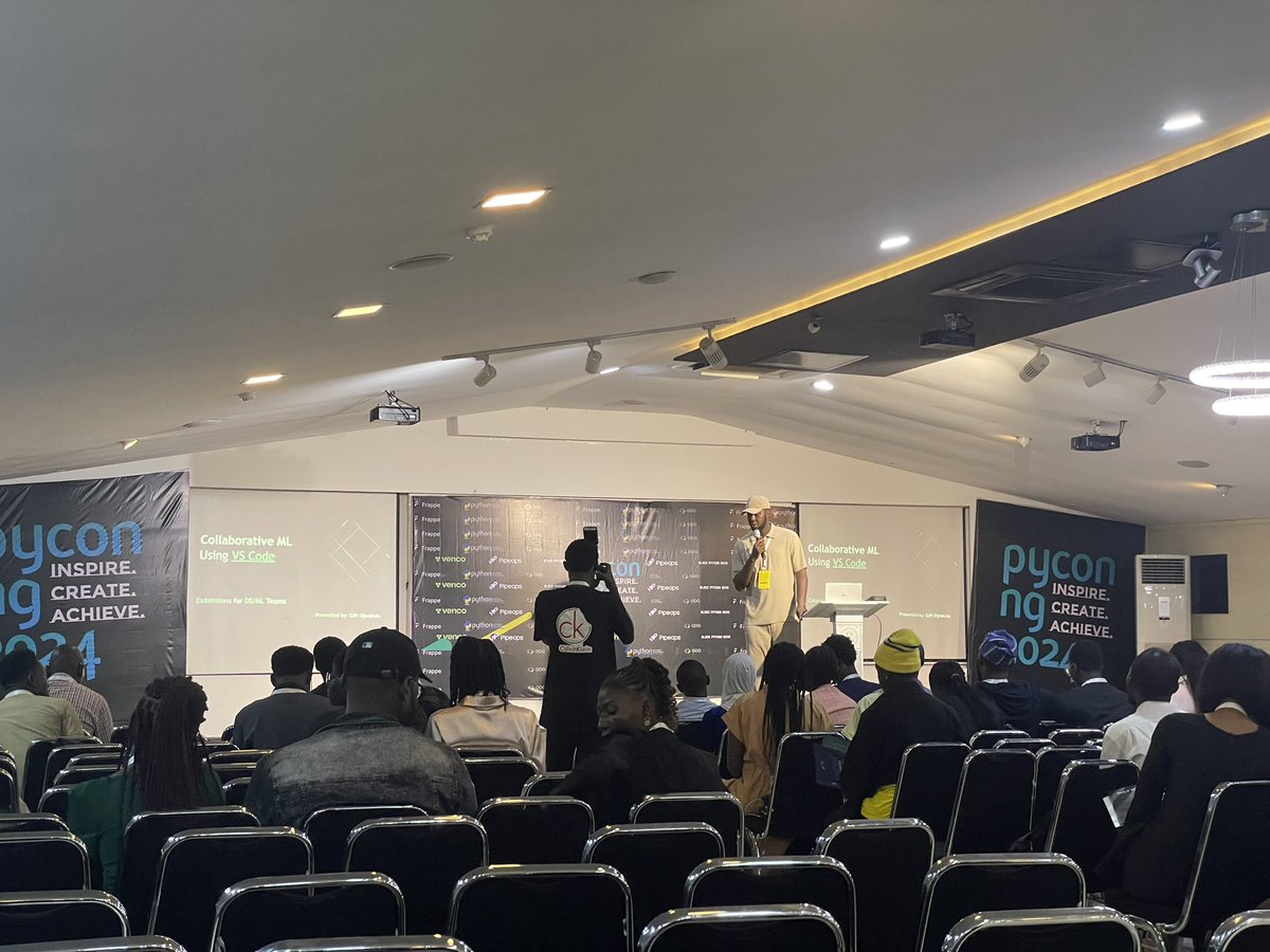 Kafui4k's tweet image. Demystifying Collaborative ML: VS Code as Your Orchestrator for Scalable Data Science Workflows
by Gift Ojeabulu @PythonNigeria
#PyConNigeria2024
#PythonNigeria2024
#Lagos