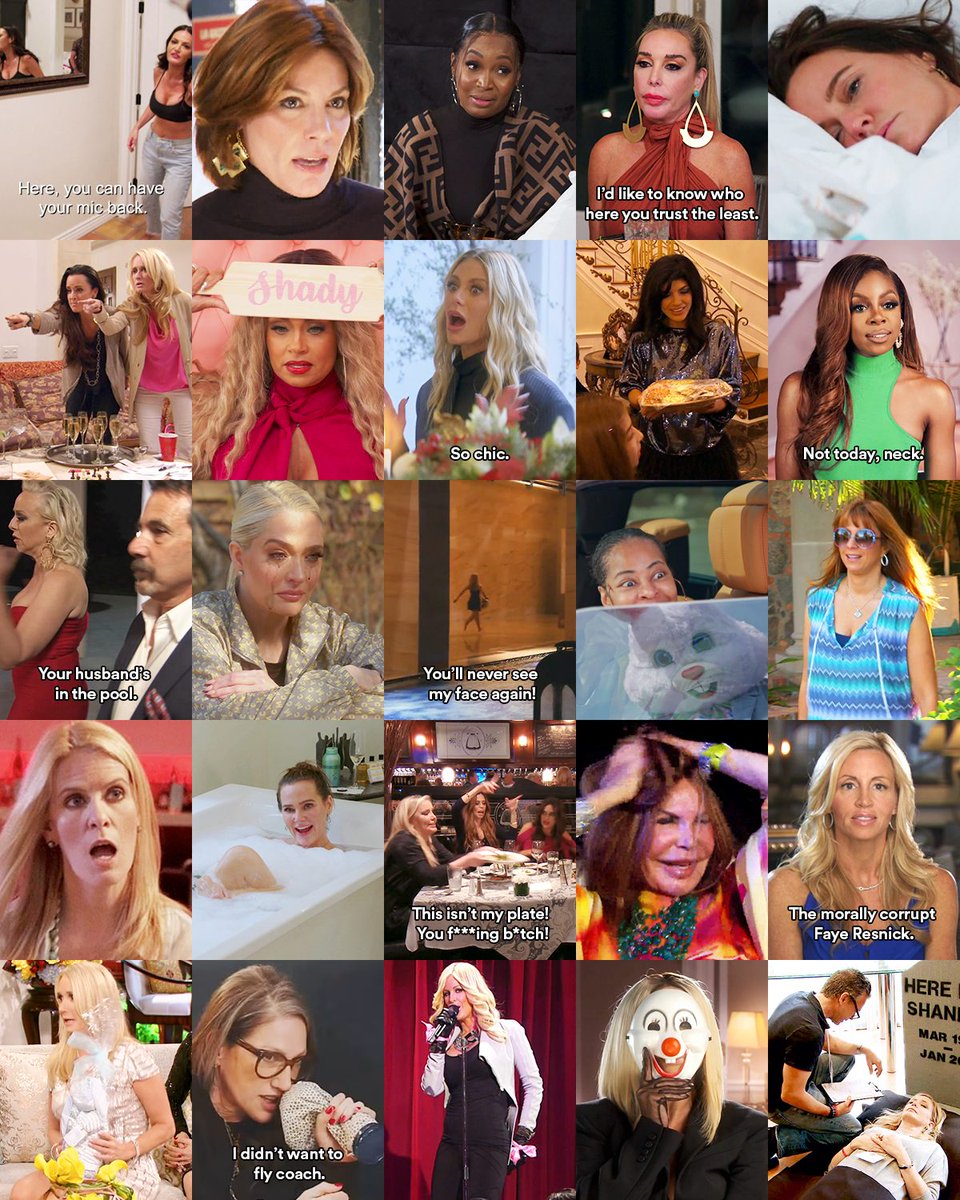 BravoTV's tweet photo. 100 moments. 100 seasons. Tonight's #RHOC premiere marks the 100th season of Real Housewives! 🎉 Which Housewives moment is your all-time fave? https://t.co/e3qYKuppLK