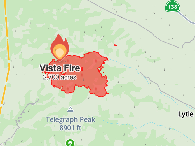 MysticalDr16900's tweet photo. Update! All fires significantly grew. #ShellyFire Grew to 9,234 Acres. #LakeFire Grew to 34,015 Acres, largest so far. #VistaFire has grown to 2,700 Acres, significant Growth. #PoppyFire Has grown to 150 Acres. https://t.co/jb8utGw226