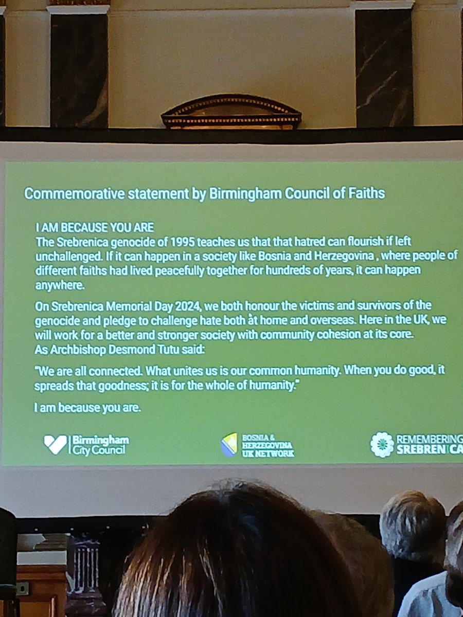 Very moving event to commemorate the #Srebrenica genocide organised by <a href="/bhuknetwork/">Bosnia UK Network</a> and <a href="/SrebrenicaUK/">Remembering Srebrenica</a> in Birmingham. Heard survivor's testimony and saw exhibition of paintings by <a href="/robtmcneil/">Robert McNeil MBE</a>