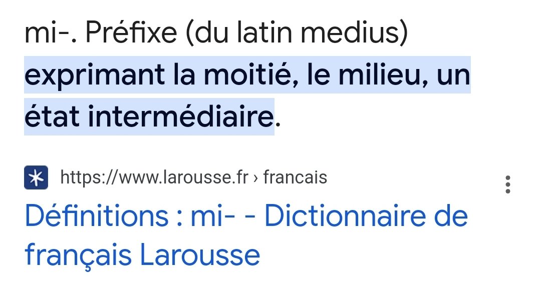 SimonAllard7's tweet photo. @CoupFrancMLS @FLord_TV Mais par définition, une "mi-temps" c'est le milieu du temps réglementaire. Cest ce que le préfixe "mi" signifie! C'est là mon agacement d'entendre mi-temps au lieu de période, notamment. https://t.co/MiJgVAcFsH